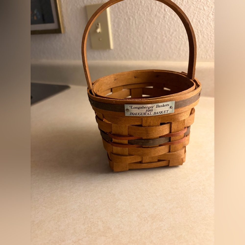 Vintage Longaberger 1989 Inaugural Basket – First in Series